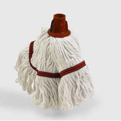 Моп хлопок/синтетика с вышитыми петлями HBC Hygiemix, красный, 250г (15)