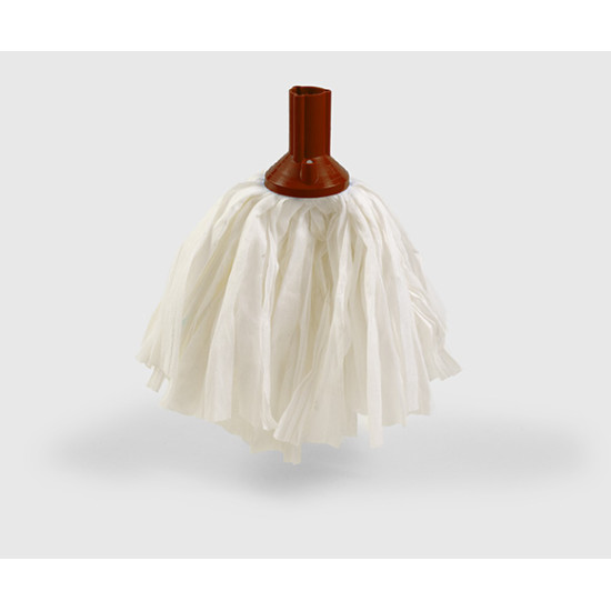 Mops sintētikas ar lentēm HBC Ultra Absorbent, vītnes stiprinājums, sarkans, 130g (10)