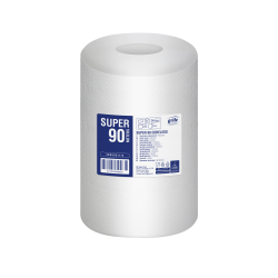 Roku dvieļi Grite Super 90 Coreless, balti, 1-kārt., 12gab, Ø13