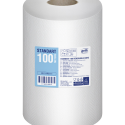 Roku dvieļi Grite Standart 100, balināti, 1-kārt., 12gab, Ø13.5