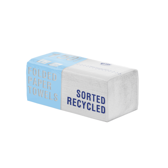 Roku salvetes GRITE Standart 150 V 25x23cm, balinātas, 2-kārt., 20x150gab (platās 11.5cm)