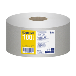Туалетная бумага GRITE Economy 180, серая, 1-слойнaя, 12шт, Ø18