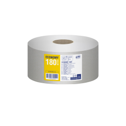 Tualetes papīrs GRITE Economy 180, pelēks, 1-kārt., 12gab, Ø18