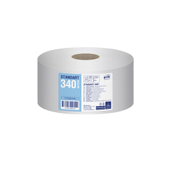 Tualetes papīrs GRITE Standart Maxi 340, balināts, 2-kārt., 6gab, Ø24