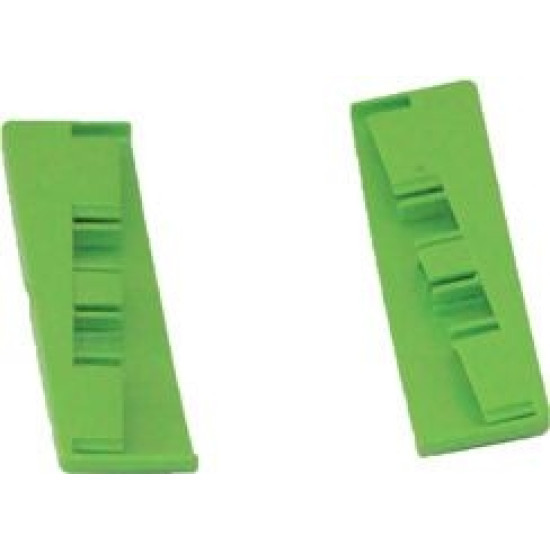 Mopa turētājiem Velcro IPC  X RAIL, rezerves galu plastmasas, zaļas, 2gab