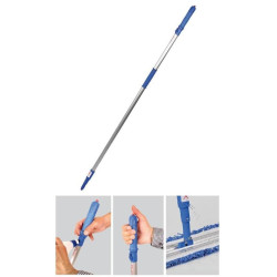 Рукоятка алюминиевая для держателя мопов с отверстиями с распылителем Duotex MicroWash, 145см