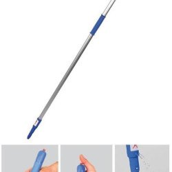 Рукоятка алюминиевая для держателя мопов с отверстиями с распылителем Duotex MicroWash, 145см