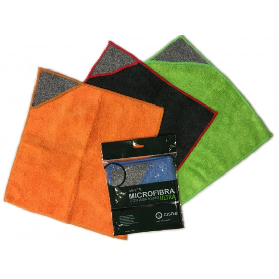 Drāna mikrošķiedras Cisne ULTRA ar abrazīvu, 30x32cm, 1gab (24)