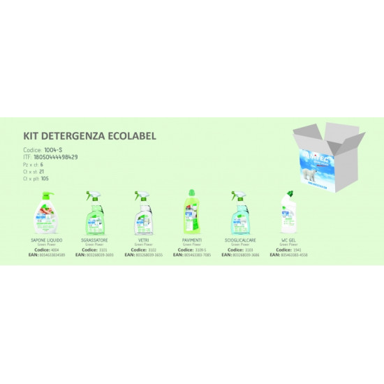Набор экологических продуктов SANITEC KIT Detergenza Ecolabel