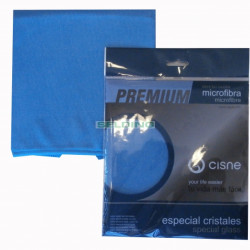Drāna mikrošķiedras stiklam Cisne PREMIUM, zila, 38x40cm, 1gab (24)