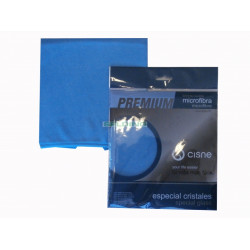 Drāna mikrošķiedras stiklam Cisne PREMIUM, zila, 38x40cm, 1gab (24)