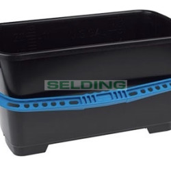 Ведро полипропиленовое HBC, прямоугольное, черное, 22л