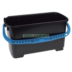 Ведро полипропиленовое HBC, прямоугольное, черное, 22л