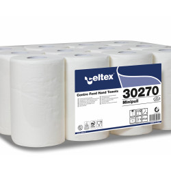 Roku dvieļi Celtex MINIPULL 72,  balti, 2-kārt., 12gab, Ø13