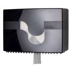 Turētājs tualetes papīriem CELTEX Revolver System (divu ruļļu sistēma), melns