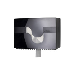 Turētājs tualetes papīriem CELTEX Revolver System (divu ruļļu sistēma), melns