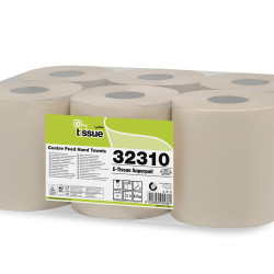 Полотенца для рук E-Tissue SUPERPULL Maxi 153, светло коричневые, 2-х слойные, 6шт, Ø20