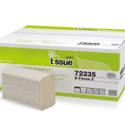 Салфетки для рук CELTEX E-Tissue Z 20.5x24см, светло коричневые, 2-х слойные, 25x150шт (узкие 8см)