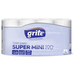 Туалетная бумага Grite SUPER MINI 190,  2-x слойная, 8×8=64шт
