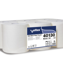 Полотенца для рук CELTEX Master 130, белые, 2-х слойные, 6шт, Ø19