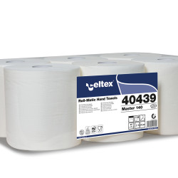 Полотенца для рук CELTEX Master 140, белые, 2-х слойные, 6шт, Ø19