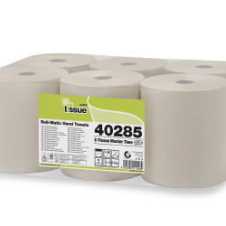 Полотенца для рук CELTEX E-Tissue Master Time 285, светло коричневые, 2-слойные, 6шт, Ø20