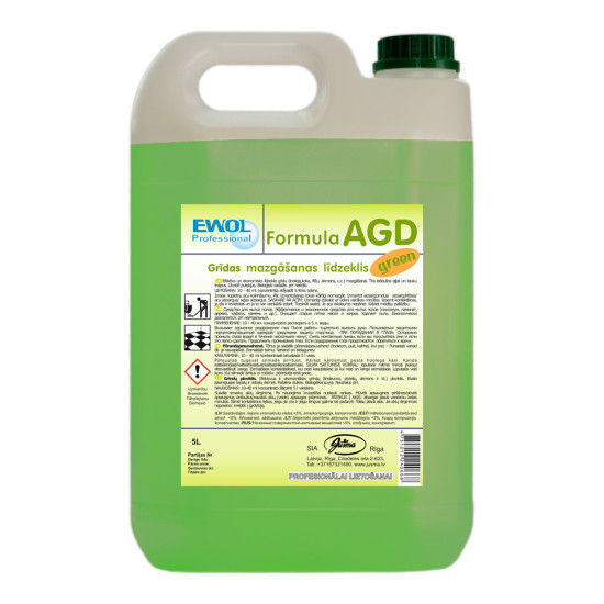 Grīdu mazgājamis līdzeklis Ewol Formula A GD GREEN, 5L