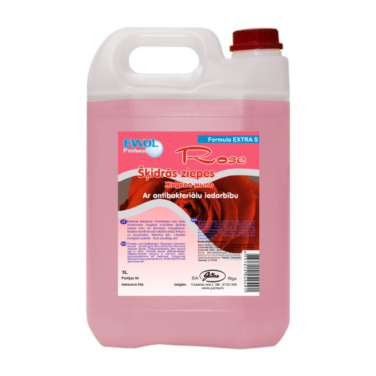 Krēmziepes ar antibakteriālu iedarbību EWOL EXTRA S Roze, 5L
