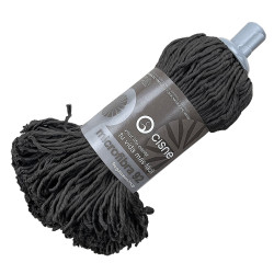 Mops mikrošķiedras ar bārkstīm CISNE Microfibra 92, vītnes stiprinājums, melns, 150g (24)