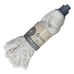 Mоп хлопковый верёвочный CISNE Special Cotton 40, крепление резьбой, cветло серый, 275г (48)