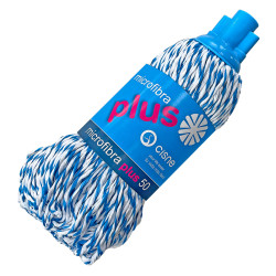 Mops mikrošķiedras ar bārkstīm  CISNE Plus 50, vītnes stiprinājums, zils, 150g (24)