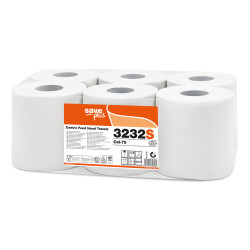 Roku dvieļi Celtex SAVE Plus 108, balti, 2-kārt., 6gab, Ø19