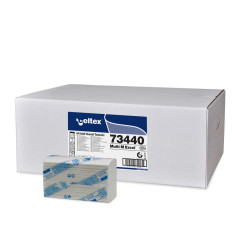 Roku salvetes CELTEX Multi M Excel 21.5x36cm, baltas, 3-kārt., 18x100gab (šaurās 9cm)