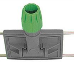 Mopa turētājs ar plastmasas centrālo daļu Euromop, pelēks/zaļš, 40cm (40)