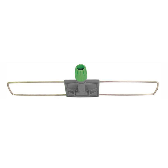 Mopa turētājs ar plastmasas centrālo daļu Euromop, pelēks/zaļš, 60cm (25)