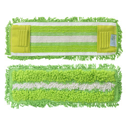 Mops PONGAL Micro Duo ar kabatām un atlokiem, zaļš/balts, 50cm (30)