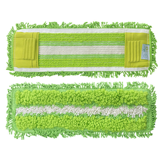 Mops PONGAL Micro Duo ar kabatām un atlokiem, zaļš/balts, 50cm (30)