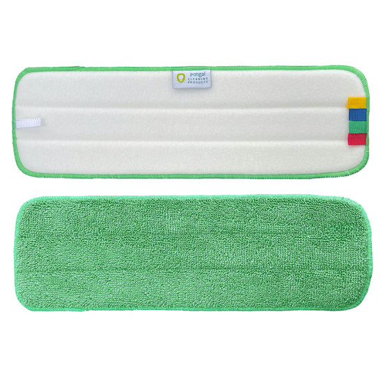 Mops mikrošķiedras Velcro PONGAL Micro Ultra, zaļš/balts, 47cm (40)