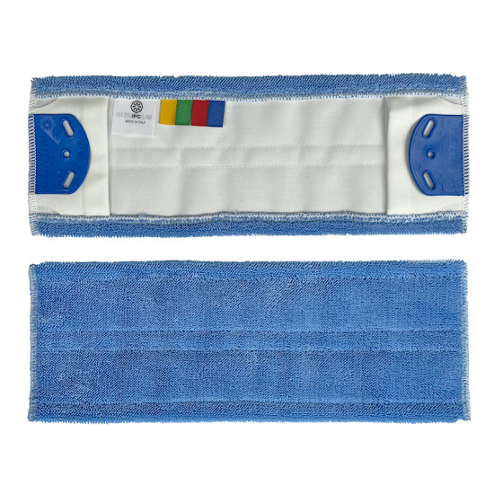 Моп микрофибры IPC Hygiene Deluxe с карманами и клапанами, синий, 50см (50)