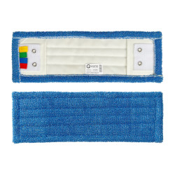 Mops mikrošķiedras CISNE ar kabatām un atlokiem, zils, 40cm (12)