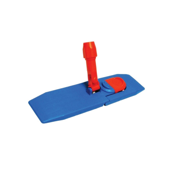 Держатель для мопа пластиковый Mopatex Swan, синий/красный, 13x50см (12)