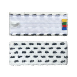 Mops mikrošķiedras Velcro IPC SPOT, balts/melns, 30cm (50)