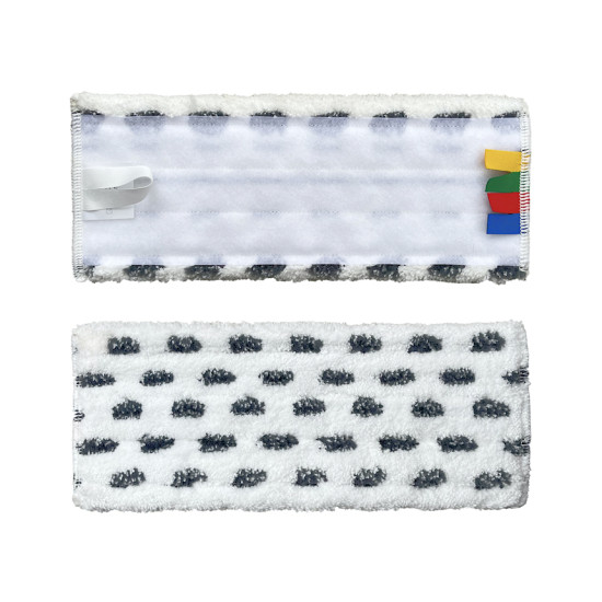 Mops mikrošķiedras Velcro IPC SPOT, balts/melns, 30cm (50)