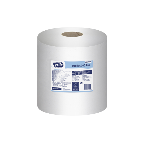 Roku dvieļi Grite Standart Maxi 300 PLUS, balināti, 1-kārt., 6gab, Ø20