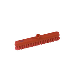 Узкая щётка для пола HBC, жесткая, красная, 390mm