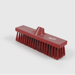 Щетка для пола жесткая HBC, красная, 280мм