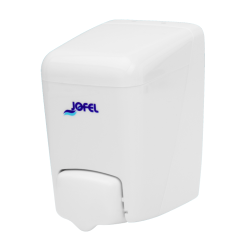 Turētājs šķidrajām ziepēm JOFEL AZUR, balts, 400ml  (2)