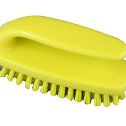 Birstīte rokām HBC, ar rokturi, dzeltena, 110mm (12)