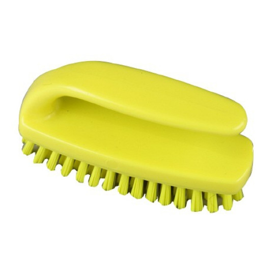 Birstīte rokām HBC, ar rokturi, dzeltena, 110mm (12)