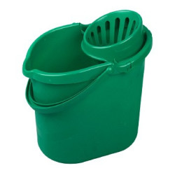 Mоп ведро с выдавлевателем HBC, зеленое, 12л (12)